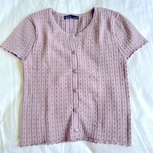Short-sleeve Nikka K brand knit top